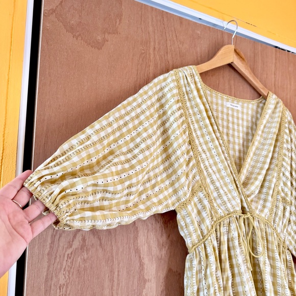 Max Studio Yellow Plaid Mini Dress - Picture 5 of 12